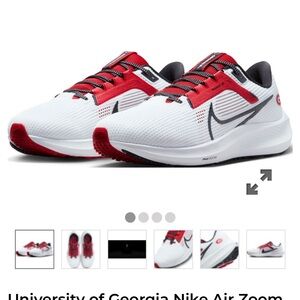 Georgia Nike Pegasus 40 tennis shoes